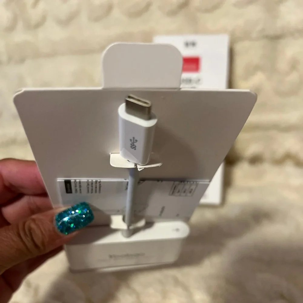 White USB-C Hub Power Adapter